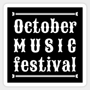 october music festival Sticker